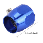AN8 Accessori per auto in alluminio per prestazioni Adattatore per finitura tubo nitrito Adattatore Fascetta stringitubo intrecciata in nylon Finitura blu, AN8