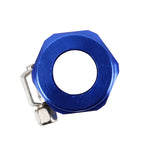 AN8 Accessori per auto in alluminio per prestazioni Adattatore per finitura tubo nitrito Adattatore Fascetta stringitubo intrecciata in nylon Finitura blu, AN8