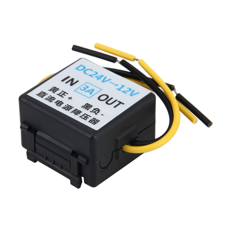 Trasformatore step-down per alimentazione auto CC da 24 V a 12 V, corrente di uscita nominale: 3 A, 3A Car Power Step-down Transformer