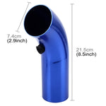 Tubo di aspirazione dell'aria universale Prese d'aria di flusso super potente Tubo di aspirazione dell'aria in alluminio corto da corsa a freddo con sistema di kit filtro a cono