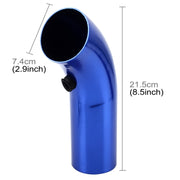 Tubo di aspirazione dell'aria universale Prese d'aria di flusso super potente Tubo di aspirazione dell'aria in alluminio corto da corsa a freddo con sistema di kit filtro a cono