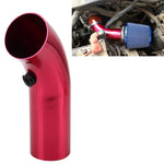 Tubo di aspirazione dell'aria universale Prese d'aria di flusso super potente Tubo di aspirazione dell'aria in alluminio corto da corsa a freddo con sistema di kit filtro a cono