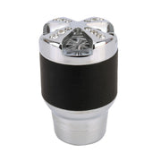 Pomello del cambio universale per auto diamantato Pomello del cambio per auto modificato Pomello della leva del cambio automatico Pomello del cambio, Shift Lever Knob Gear Knobs(Silver)