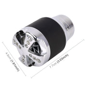 Pomello del cambio universale per auto diamantato Pomello del cambio per auto modificato Pomello della leva del cambio automatico Pomello del cambio, Shift Lever Knob Gear Knobs(Silver)