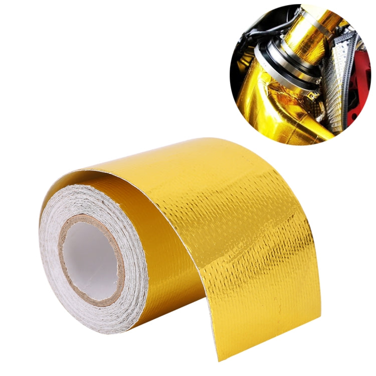Involucro di scarico da 5 m. Scudo termico di scarico del motore automatico. Involucro resistente al calore in carta di alluminio, 5m Heat Resistant Wrap