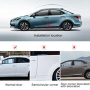Adesivo anti-collisione in silicone universale per carrozzeria auto. Protezione per l'angolo della porta, Black, Blue, Red, White