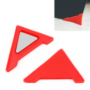 Adesivo anti-collisione in silicone universale per carrozzeria auto. Protezione per l'angolo della porta, Black, Blue, Red, White