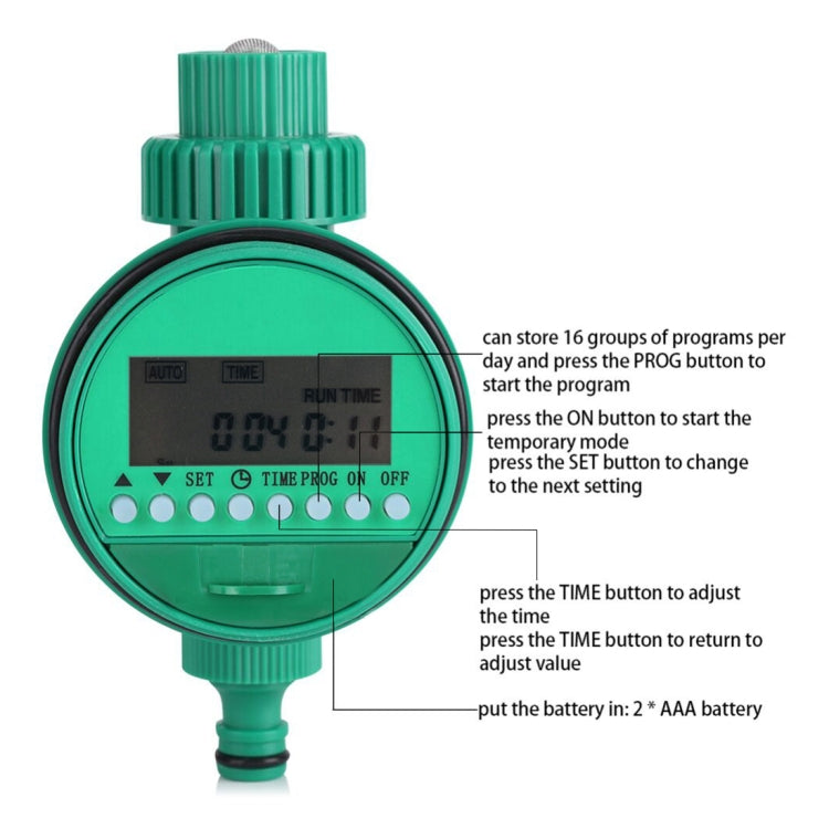 Kit di irrigazione per controller di irrigazione automatico, timer per irrigazione da giardino, controller per irrigazione con irrigatore, kit di irrigazione per controller di irrigazione, Water Timer 2