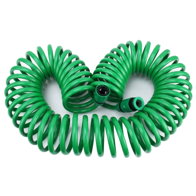 Tubo a spirale telescopico per tubo a molla della serie di irrigazione da giardino con adattatore e connettore per connettore dell'acqua, lunghezza: 15 m, 15m Telescopic Pipe