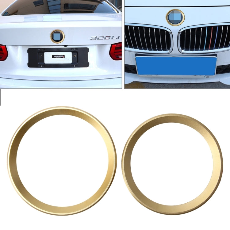Set 2 anelli decorativi in lega di zinco per BMW Serie 3