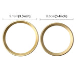 Set 2 anelli decorativi in lega di zinco per BMW Serie 3