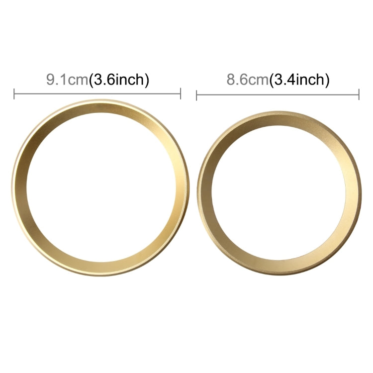 Set 2 anelli decorativi in lega di zinco per BMW Serie 3