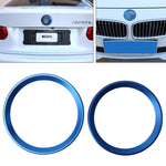 Set 2 anelli decorativi in lega di zinco per BMW Serie 3