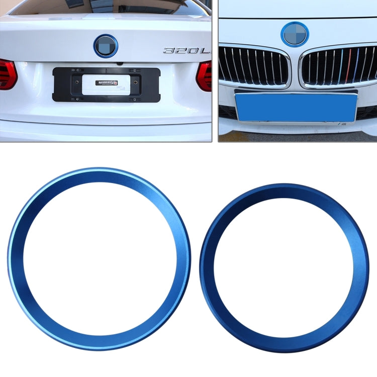 Set 2 anelli decorativi in lega di zinco per BMW Serie 3