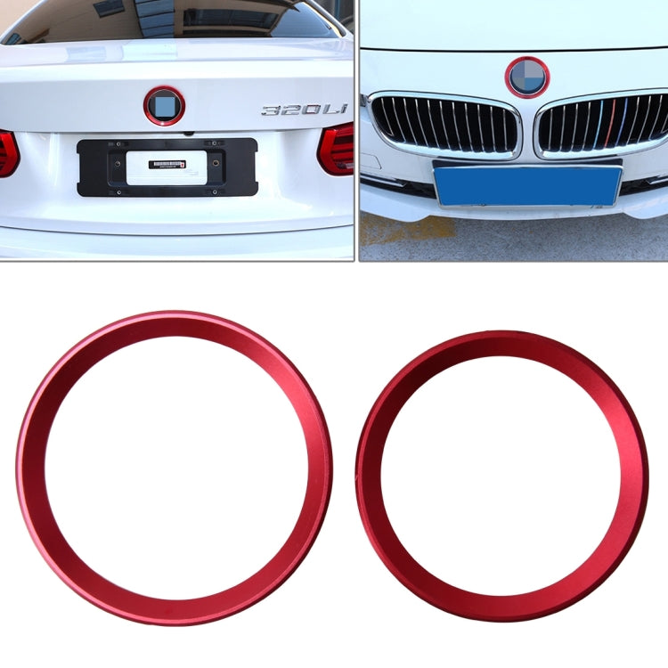 Set 2 anelli decorativi in lega di zinco per BMW Serie 3