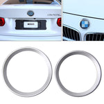 Set 2 anelli decorativi in lega di zinco per BMW Serie 3
