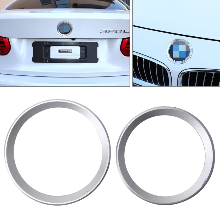 Set 2 anelli decorativi in lega di zinco per BMW Serie 3