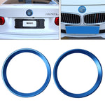 Anelli decorativi logo auto per BMW Serie 5, set 2 pezzi