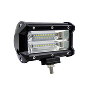 Luci da lavoro per auto da 5 pollici 18W 24 LED impermeabili IP67 a due barre modificate fuoristrada Faretti per auto, DC 9-48V, Spot/72W/6000K 3000LM, Yellow/18W/3000K 1080LM
