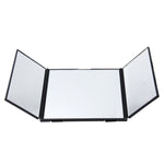 SHUNWEI Visiera Parasole per Auto Specchio Regolabile per Trucco per Auto Ombreggiatura da Sole Specchio Cosmetico Montato su Veicolo Specchio cosmetico Pieghevole Triplo Pieghevole Specchio per Trucco Interno per Auto Forniture per Auto, SD-2408