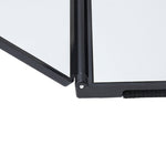 SHUNWEI Visiera Parasole per Auto Specchio Regolabile per Trucco per Auto Ombreggiatura da Sole Specchio Cosmetico Montato su Veicolo Specchio cosmetico Pieghevole Triplo Pieghevole Specchio per Trucco Interno per Auto Forniture per Auto, SD-2408