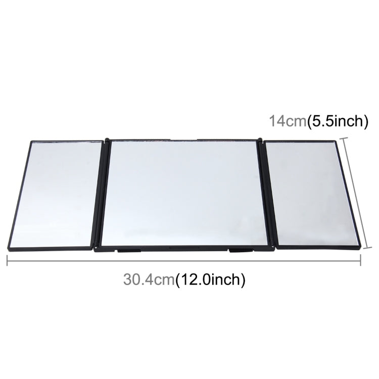 SHUNWEI Visiera Parasole per Auto Specchio Regolabile per Trucco per Auto Ombreggiatura da Sole Specchio Cosmetico Montato su Veicolo Specchio cosmetico Pieghevole Triplo Pieghevole Specchio per Trucco Interno per Auto Forniture per Auto, SD-2408