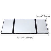 SHUNWEI Visiera Parasole per Auto Specchio Regolabile per Trucco per Auto Ombreggiatura da Sole Specchio Cosmetico Montato su Veicolo Specchio cosmetico Pieghevole Triplo Pieghevole Specchio per Trucco Interno per Auto Forniture per Auto, SD-2408