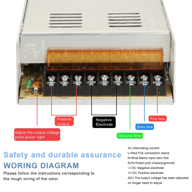 AC 110 / 220V a DC 12V 20A 240W Adattatore di alimentazione Convertitore AC-DC Step Down Modulo Trasformatore di tensione Interruttore di alimentazione, 20A 240W