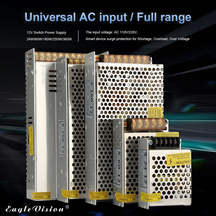 AC 110 / 220V a DC 12V 20A 240W Adattatore di alimentazione Convertitore AC-DC Step Down Modulo Trasformatore di tensione Interruttore di alimentazione, 20A 240W