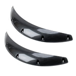 2 pezzi 58 cm adesivi per auto in gomma grandi strisce ad arco tondo universali parafanghi ruota sopracciglio decalcomania adesivo sopracciglio coperture per auto strisce nere ad arco tondo a strisce, 58cm