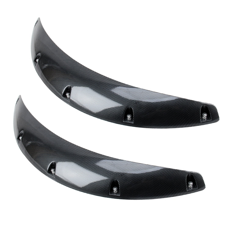 2 pezzi 58 cm adesivi per auto in gomma grandi strisce ad arco tondo universali parafanghi ruota sopracciglio decalcomania adesivo sopracciglio coperture per auto strisce nere ad arco tondo a strisce, 58cm