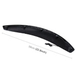 2 pezzi 58 cm adesivi per auto in gomma grandi strisce ad arco tondo universali parafanghi ruota sopracciglio decalcomania adesivo sopracciglio coperture per auto strisce nere ad arco tondo a strisce, 58cm