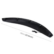 2 pezzi 58 cm adesivi per auto in gomma grandi strisce ad arco tondo universali parafanghi ruota sopracciglio decalcomania adesivo sopracciglio coperture per auto strisce nere ad arco tondo a strisce, 58cm
