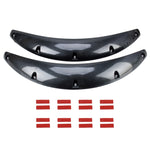 2 pezzi 58 cm adesivi per auto in gomma grandi strisce ad arco tondo universali parafanghi ruota sopracciglio decalcomania adesivo sopracciglio coperture per auto strisce nere ad arco tondo a strisce, 58cm