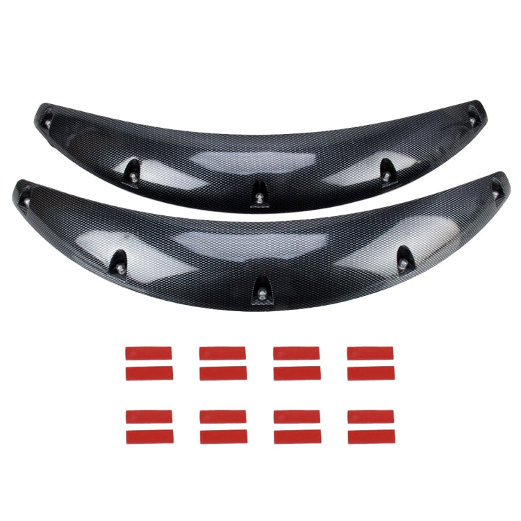 2 pezzi 58 cm adesivi per auto in gomma grandi strisce ad arco tondo universali parafanghi ruota sopracciglio decalcomania adesivo sopracciglio coperture per auto strisce nere ad arco tondo a strisce, 58cm