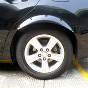 2 pezzi 58 cm adesivi per auto in gomma grandi strisce ad arco tondo universali parafanghi ruota sopracciglio decalcomania adesivo sopracciglio coperture per auto strisce nere ad arco tondo a strisce, 58cm
