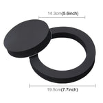 2 pz. Altoparlanti insonorizzati per auto in cotone insonorizzato con cotone autoadesivo per isolamento acustico, diametro esterno: 19,5 cm, diametro interno: 14,3 cm, Car Speaker Soundproof Cotton