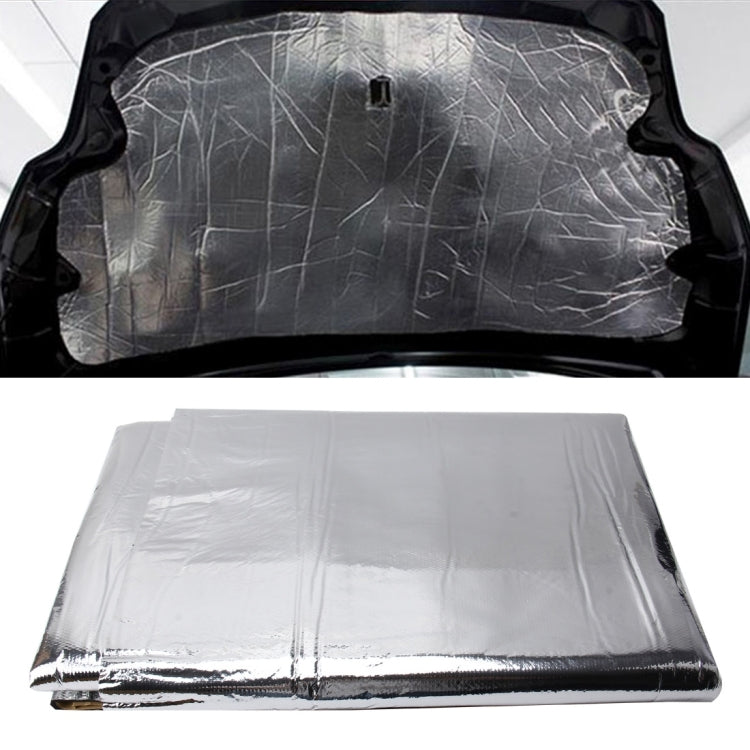 Cofano per auto, motore, isolamento acustico, cotone, calore, impermeabile, autoadesivo, calore per auto, isolamento acustico, cotone, dimensioni: 1 m x 1,4 m x 5 mm, Size: 1m x 1.4m x 5mm