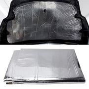 Cofano per auto, motore, isolamento acustico, cotone, calore, impermeabile, autoadesivo, calore per auto, isolamento acustico, cotone, dimensioni: 1 m x 1,4 m x 5 mm, Size: 1m x 1.4m x 5mm