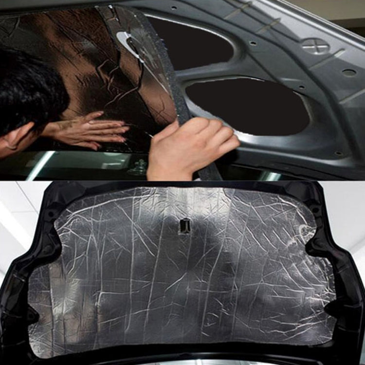 Cofano per auto, motore, isolamento acustico, cotone, calore, impermeabile, autoadesivo, calore per auto, isolamento acustico, cotone, dimensioni: 1 m x 1,4 m x 5 mm, Size: 1m x 1.4m x 5mm