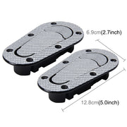 Una coppia di serratura per copertura in fibra di carbonio per auto, serratura per cofano modificata, serratura per copertura generale per auto da corsa, Carbon Grey, (Black), with Keys(Carbon）