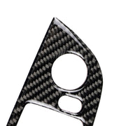 Pannello per alzacristalli in fibra di carbonio per auto senza chiave pieghevole Adesivo decorativo a tre colori per BMW Z4 con guida a sinistra 2009-2015, Window Lift Panel Sticker(Blue Red)