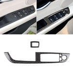 Pannello per alzacristalli in fibra di carbonio per auto con adesivo decorativo per chiave pieghevole per guida a sinistra BMW Z4 2009-2015, Window Lift Panel With Folding Key(Soild Color)