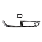 Pannello per alzacristalli in fibra di carbonio per auto con adesivo decorativo per chiave pieghevole per guida a sinistra BMW Z4 2009-2015, Window Lift Panel With Folding Key(Soild Color)