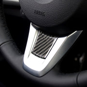 Adesivo decorativo in tinta unita per volante in fibra di carbonio per auto per BMW Z4 2009-2015, Steering Wheel Sticker(Solid Color)