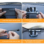 Scheda di parcheggio temporanea per supporto per cellulare per pannello strumenti per auto multifunzione