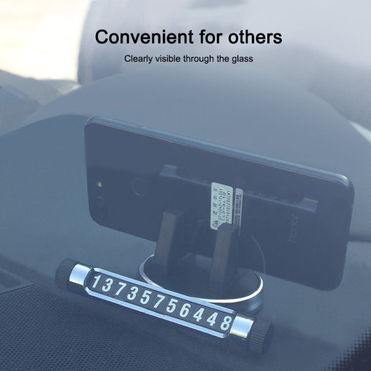 Scheda di parcheggio temporanea per supporto per cellulare per pannello strumenti per auto multifunzione