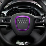 Decorazione adesiva per rivestimento decorativo dell'anello decorativo del volante per auto per Audi