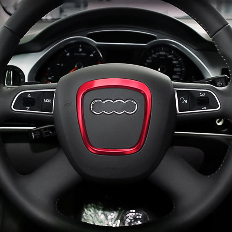 Decorazione adesiva per rivestimento decorativo dell'anello decorativo del volante per auto per Audi