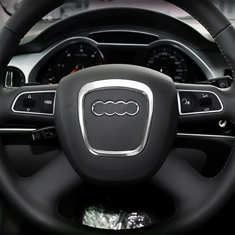 Decorazione adesiva per rivestimento decorativo dell'anello decorativo del volante per auto per Audi